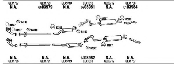 WALKER JA32905 Exhaust System